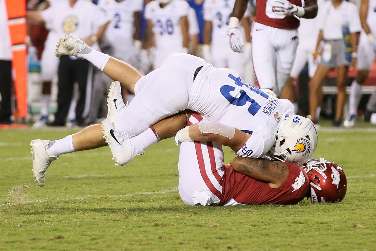 NCAA Football: San Jose State at Arkansas