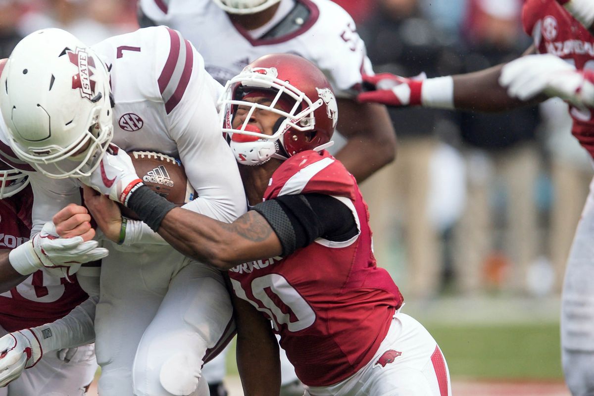 NCAA Football: Mississippi State at Arkansas